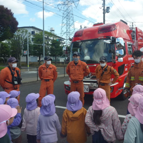 消防車がきたよ～【パリス将監西保育園】