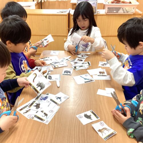 生き物図鑑を作ろう🐟🐊🐅　【パリス将監西保育園】