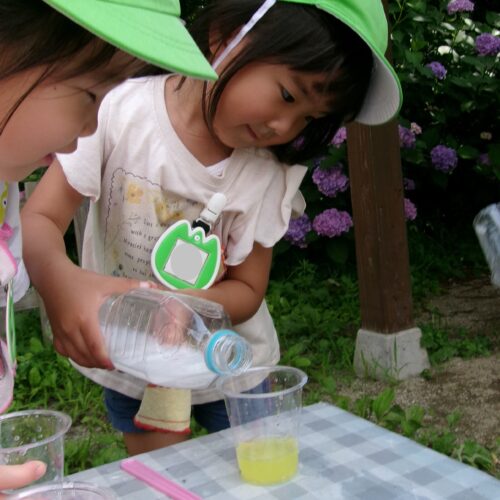 ミックスジュースつくろっと‼🍹【パリス保育園】