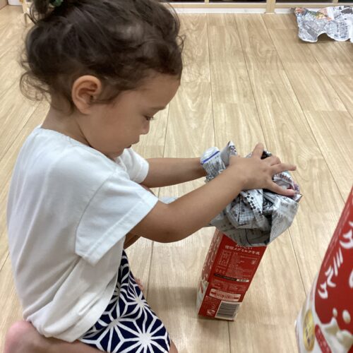 お家をつくろうよ⁉🏠【パリス榴岡保育園】